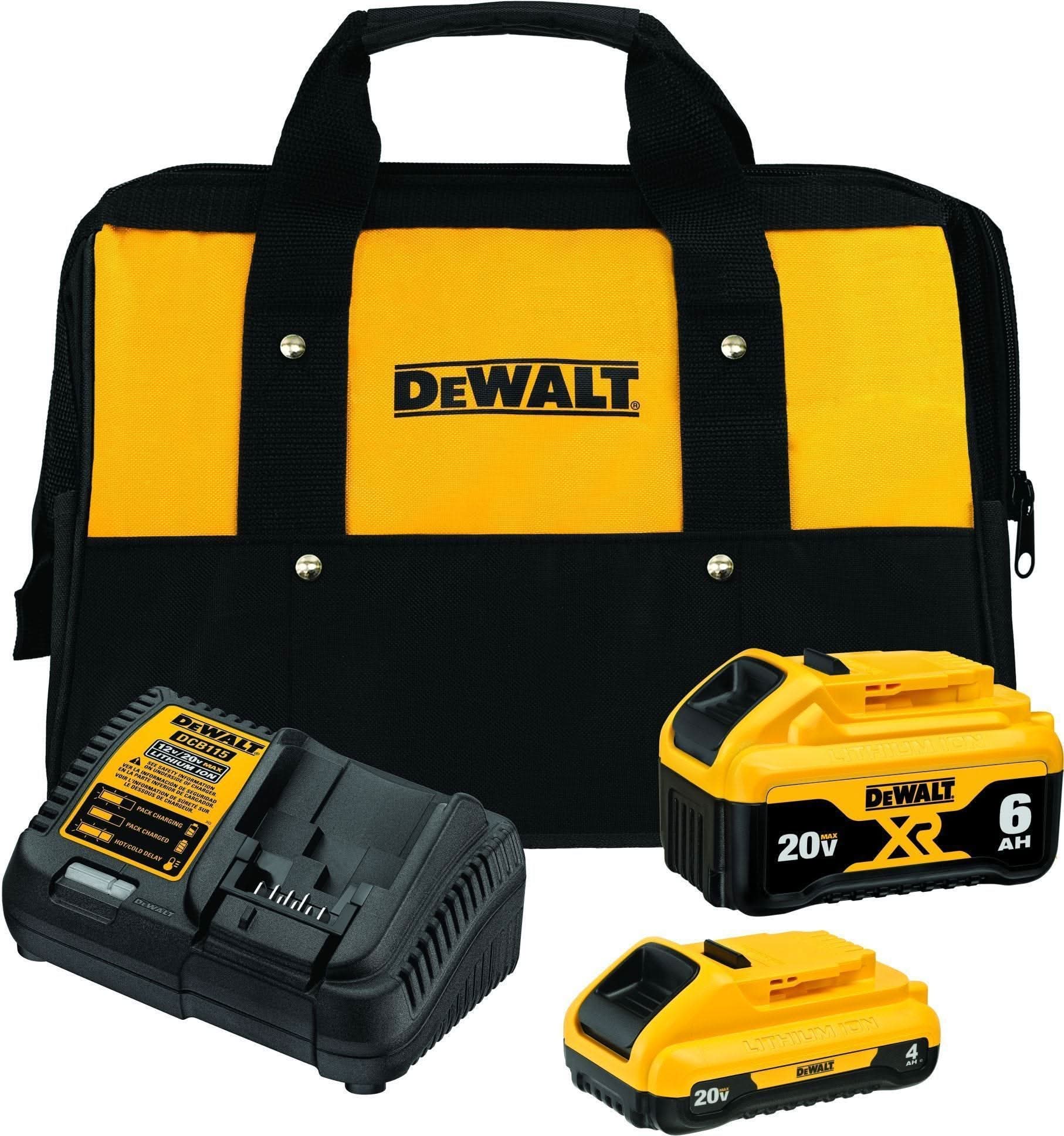 DeWalt 20V MAX XR 4.0Ah & 6.0Ah Starter Kit w/ 20V/60V MAX FLEXVOLT 6.0Ah Battery