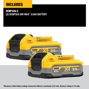 DeWalt DCBP320-2 20V MAX XR POWERSTACK 3.5Ah Battery 2-Pack