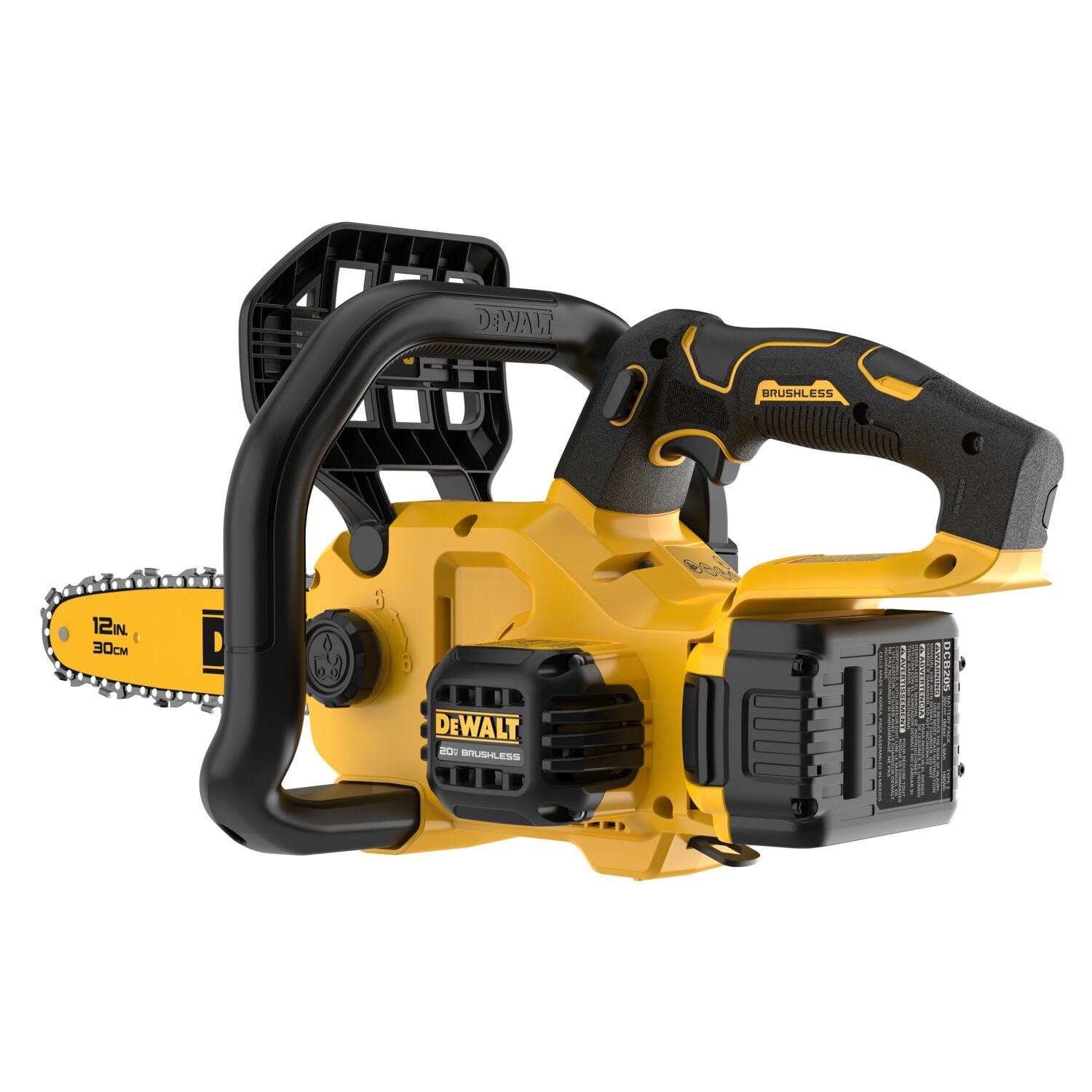 DeWalt DCCS621P1 20V MAX* Compact Brushless 12 in. Chainsaw 5.0Ah Kit