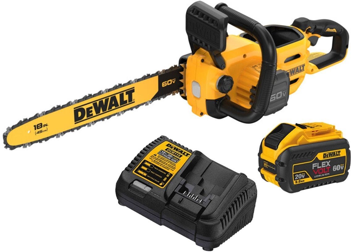 DeWALT DCCS672X1 FLEXVOLT 60V MAX 18-in. Brushless Chainsaw 3.0Ah Kit