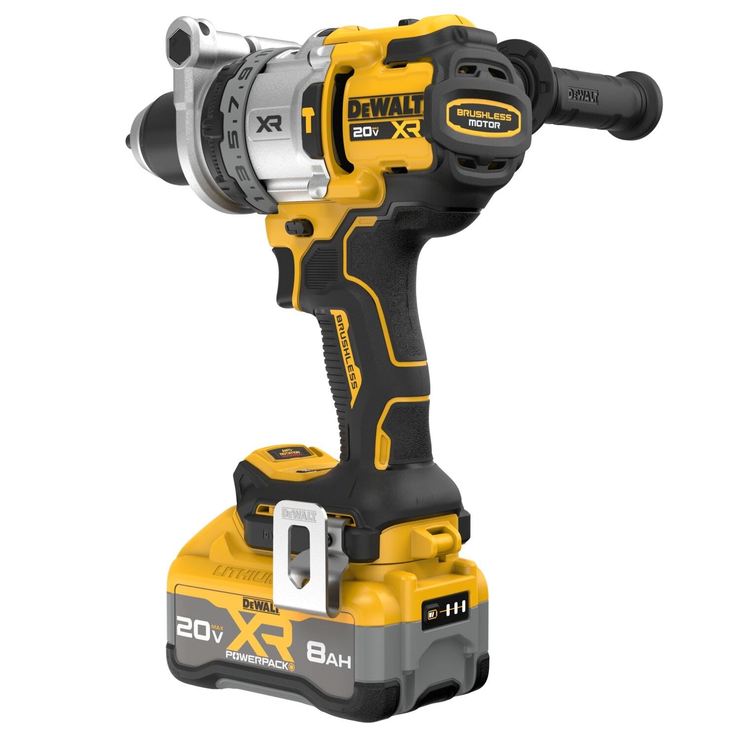 DeWalt DCD1007WW1 20V MAX XR Brushless 3-Speed 1/2 in. Hammer Drill POWERPACK 8.0Ah Kit