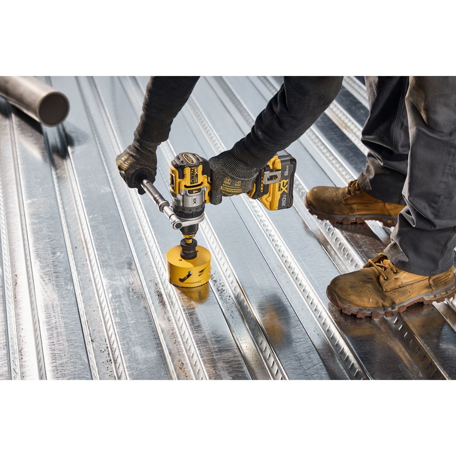 DeWalt DCD1007WW1 20V MAX XR Brushless 3-Speed 1/2 in. Hammer Drill POWERPACK 8.0Ah Kit