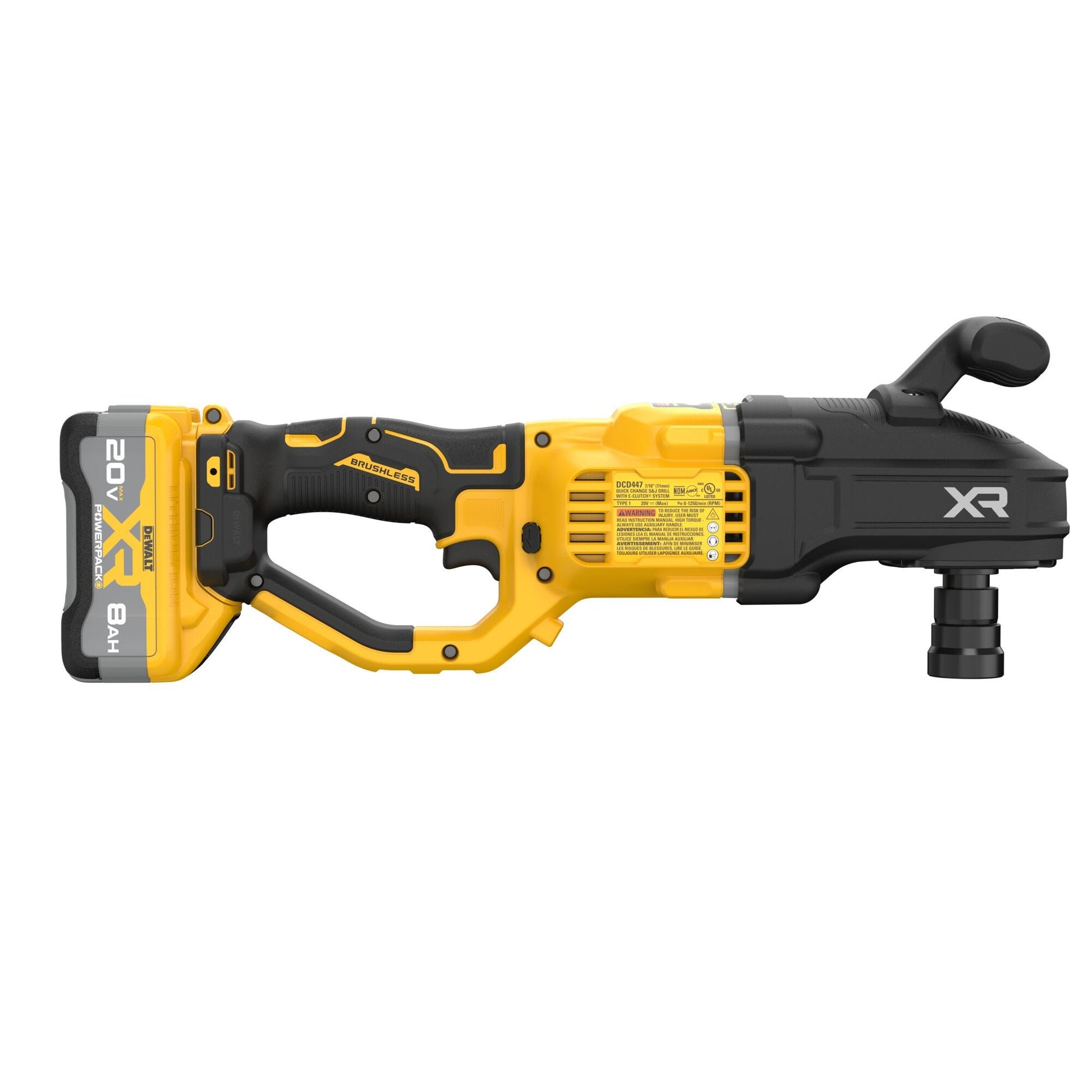 DeWalt DCD447WW1 20V MAX XR Compact Brushless 7/16 in. Quick Change Stud & Joist Drill POWERPACK 8.0Ah Kit