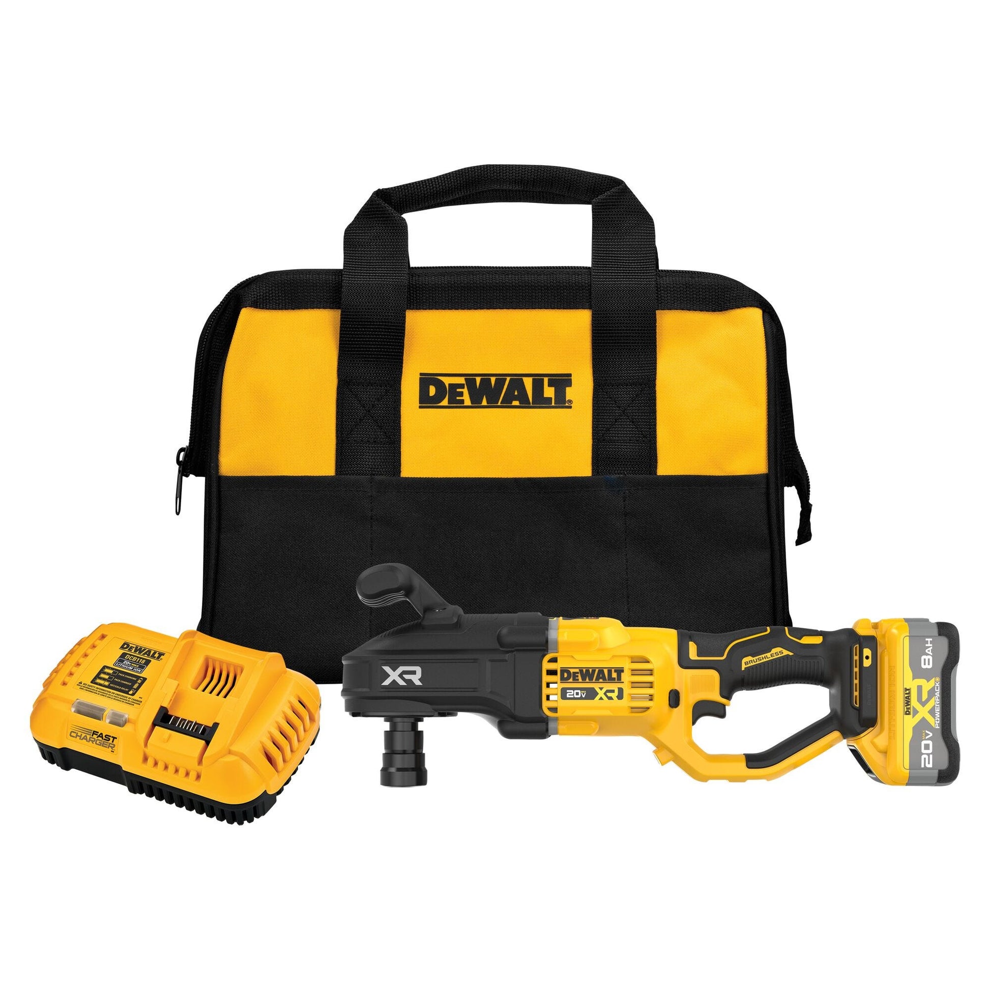 DeWalt DCD447WW1 20V MAX XR Compact Brushless 7/16 in. Quick Change Stud & Joist Drill POWERPACK 8.0Ah Kit