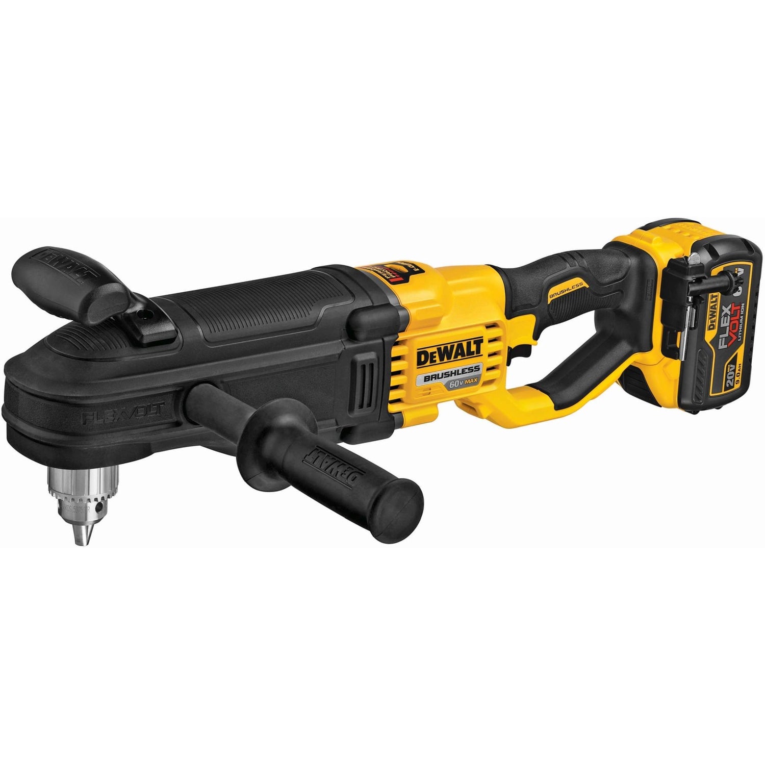 DeWalt DCD470X1 60V MAX FlexVOLT In-Line Stud & Joist Drill With E-Clutch System 9.0Ah Kit