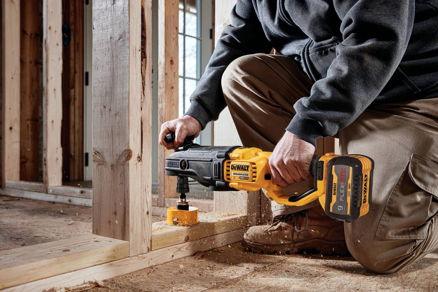DeWalt DCD471B 60V MAX Brushless Cordless Quick-Change Stud and Joist Drill with E-Clutch System, Tool Only