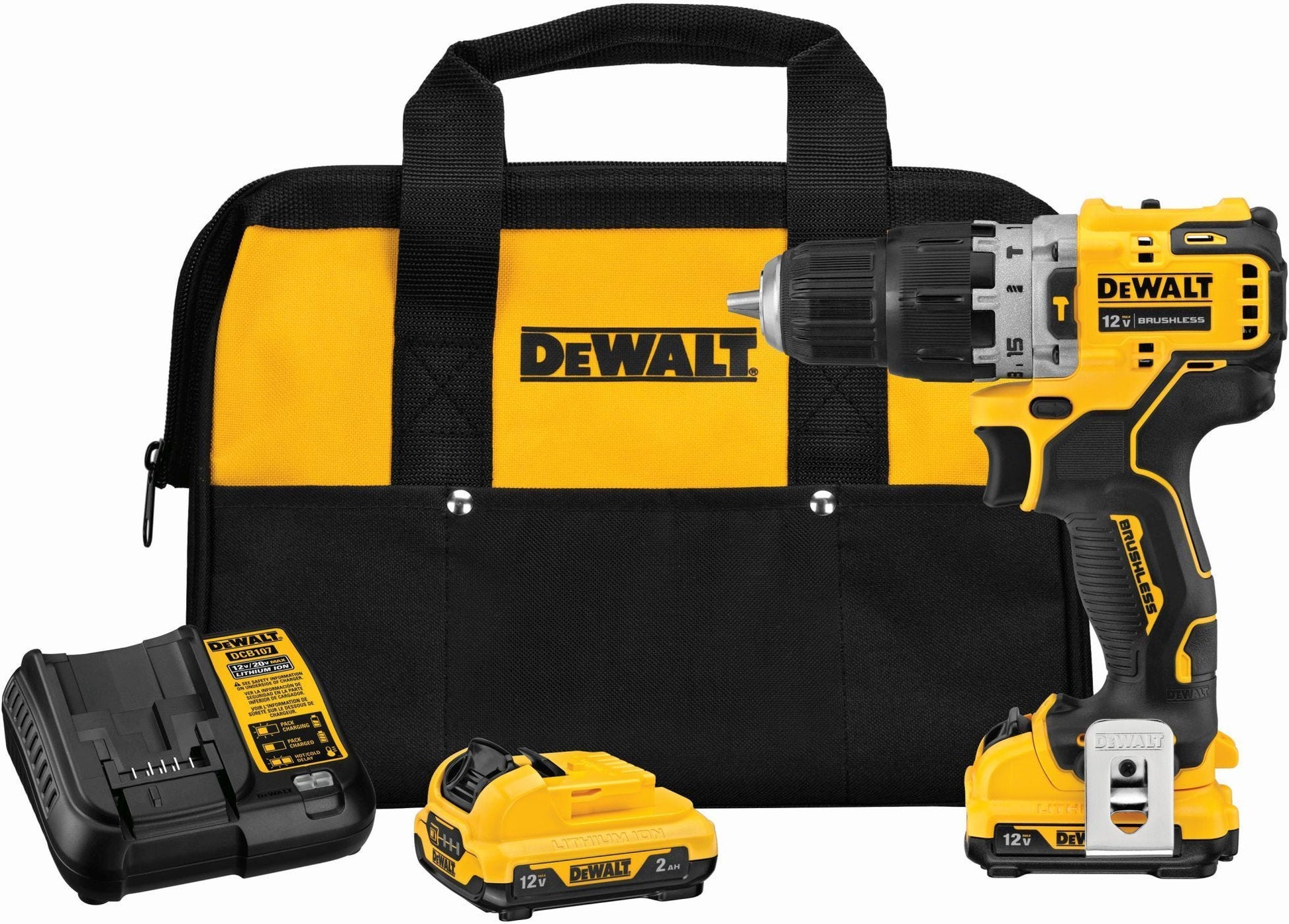 DEWALT DCD706F2 XTREME 12V MAX Brushless 3/8-in. Cordless Hammer Drill Kit