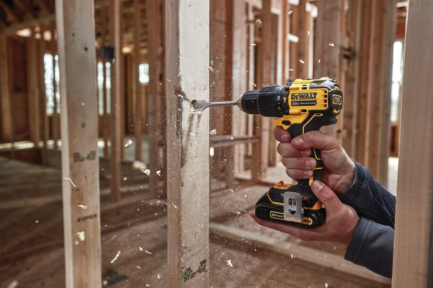 DeWalt DCD709B Atomic 20V MAX Brushless Compact Cordless 1/2-inch Hammer Drill/Driver, Tool Only
