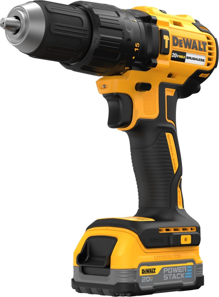 DEWALT DCD778E1 20V MAX* Brushless 1/2 in. Hammer Drill/Driver PowerStack Kit