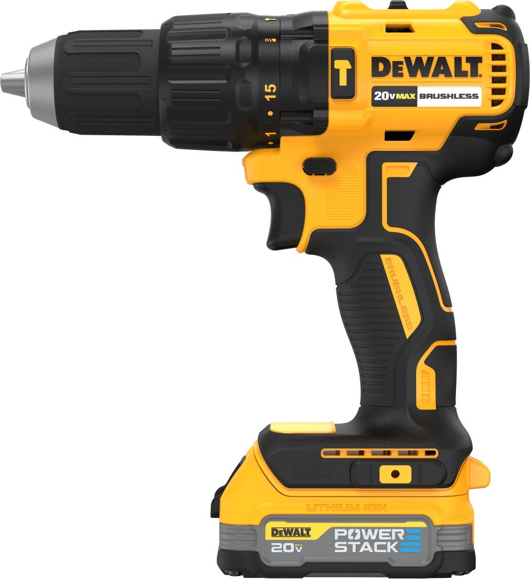 DEWALT DCD778E1 20V MAX* Brushless 1/2 in. Hammer Drill/Driver PowerStack Kit