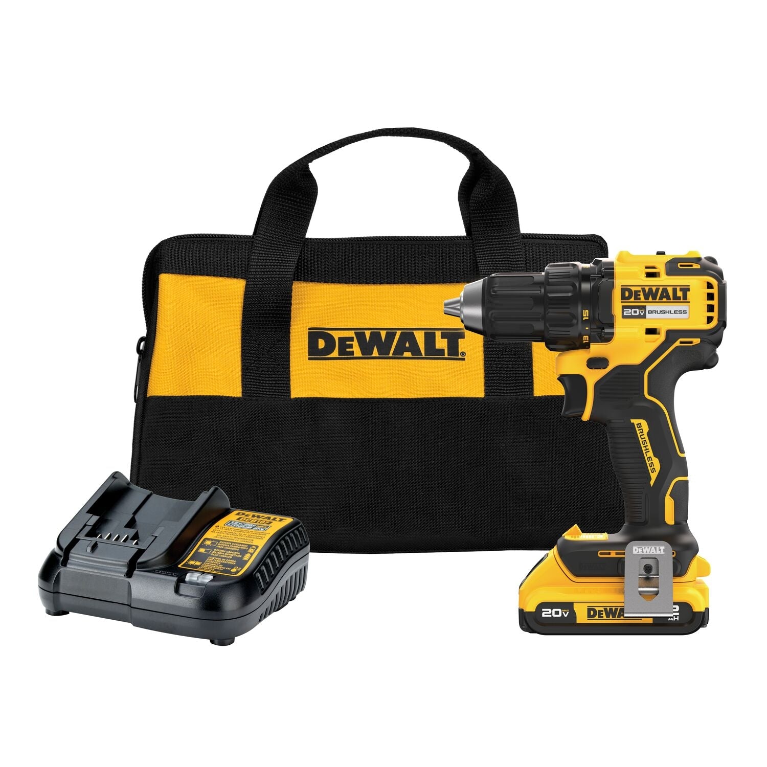 DeWalt DCD793D1 20V MAX Brushless 1/2 in. Drill Driver 2.0Ah Kit