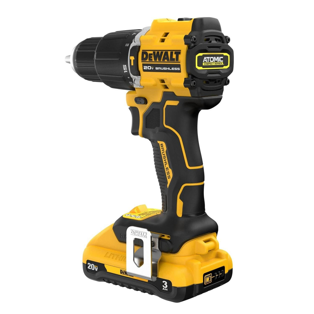DEWALT Taladro Percutor ATOMIC 20V MAX Brushless 1/2" con Batería 3.0 Ah DCD799L1
