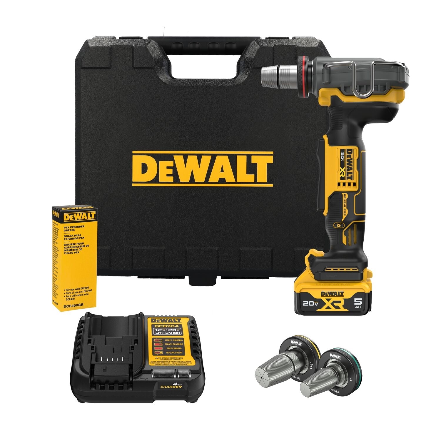 DeWalt DCE410P1 20V MAX XR Brushless 1-1/2 in. PEX Expander Kit