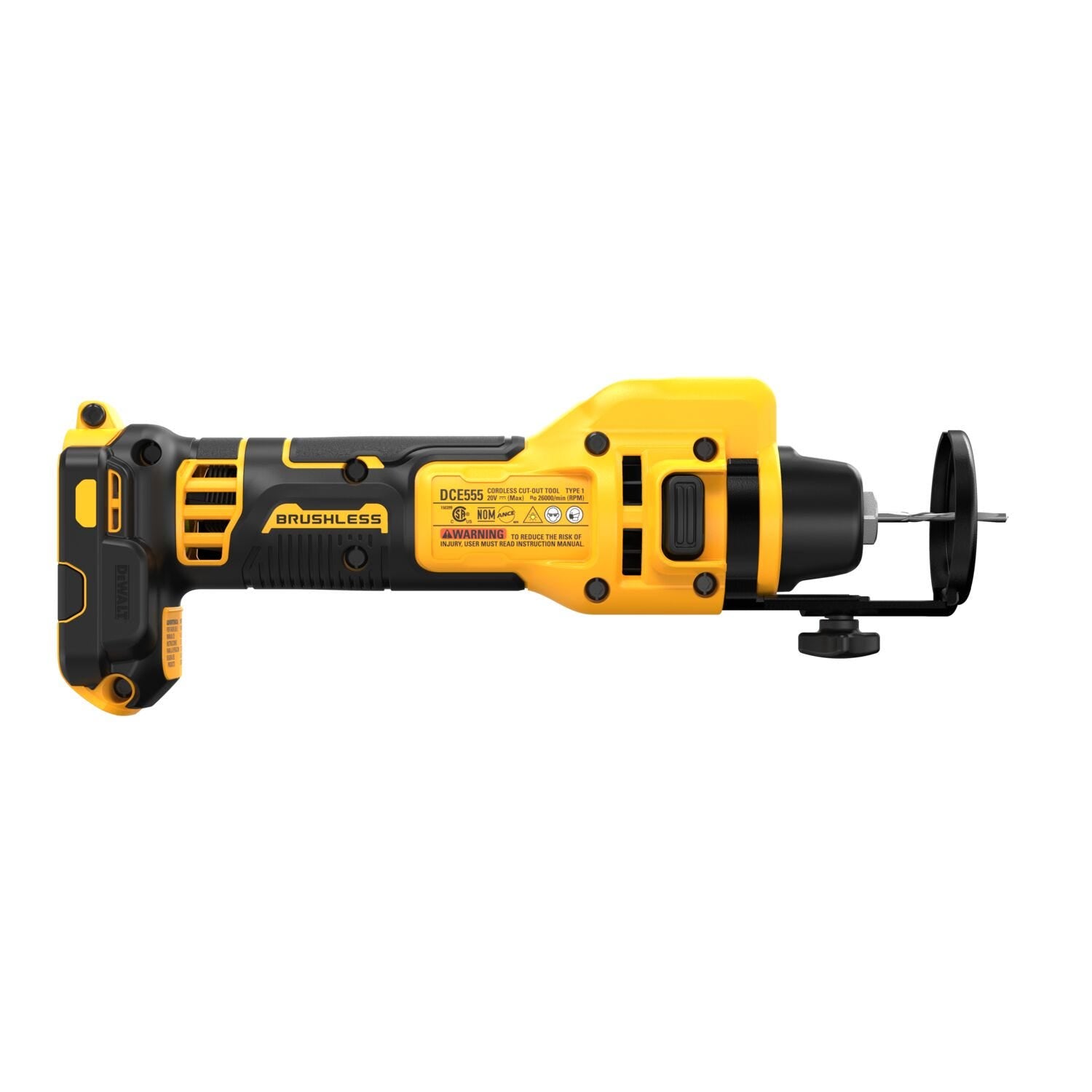 DeWalt DCE555B 20V MAX XR Brushless Drywall Cut-Out Tool, Tool Only