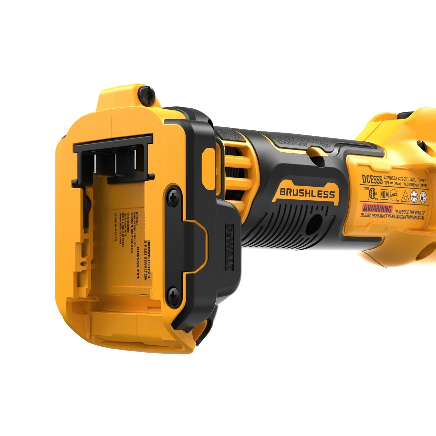 DeWalt DCE555B 20V MAX XR Brushless Drywall Cut-Out Tool, Tool Only