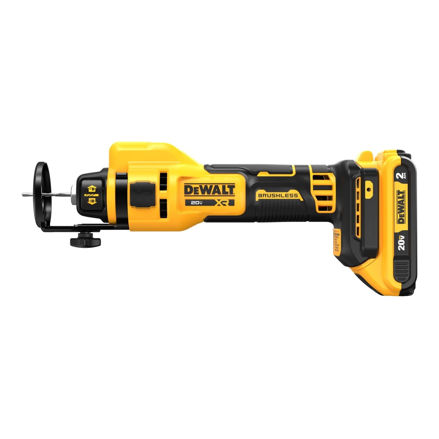 DeWalt DCE555D2 20V MAX XR Brushless Drywall Cut-Out Tool 2.0Ah Kit
