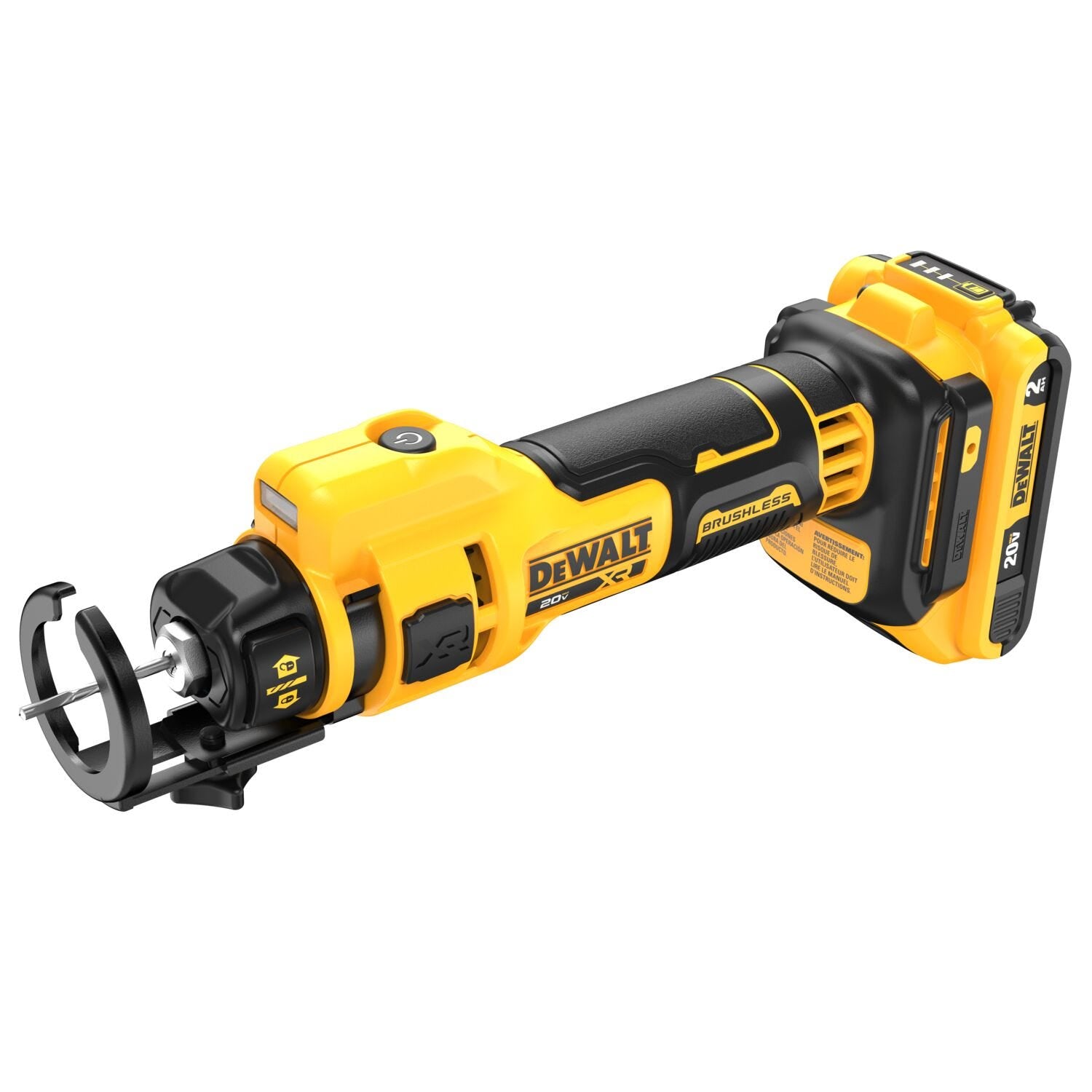 DeWalt DCE555D2 20V MAX XR Brushless Drywall Cut-Out Tool 2.0Ah Kit