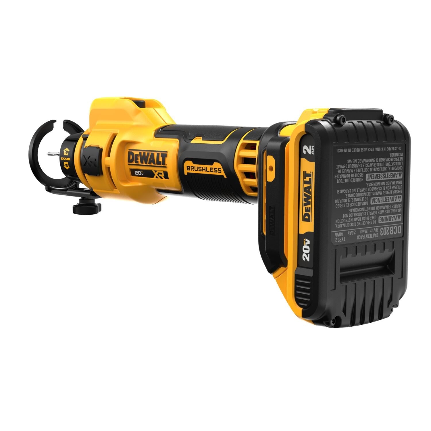 DeWalt DCE555D2 20V MAX XR Brushless Drywall Cut-Out Tool 2.0Ah Kit