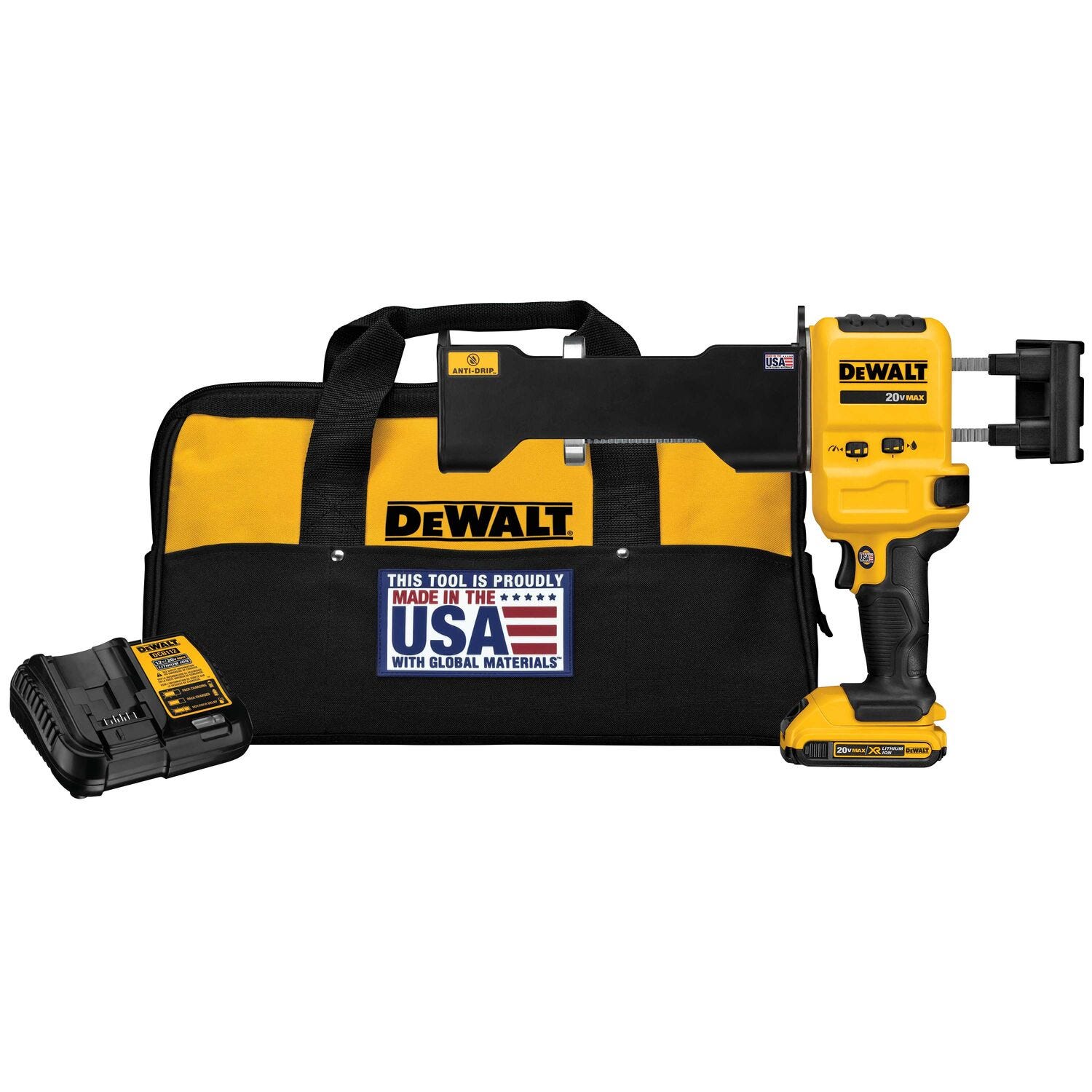 DeWalt DCE591D1 20V MAX XR 1:1 Epoxy Adhesive Dispenser 2.0Ah Kit