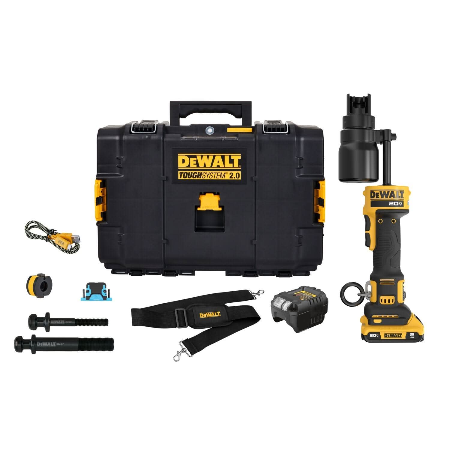 DeWalt DCE600D1 20V MAX* Hydraulic Knockout Tool 2.0Ah Kit – Tool Nut