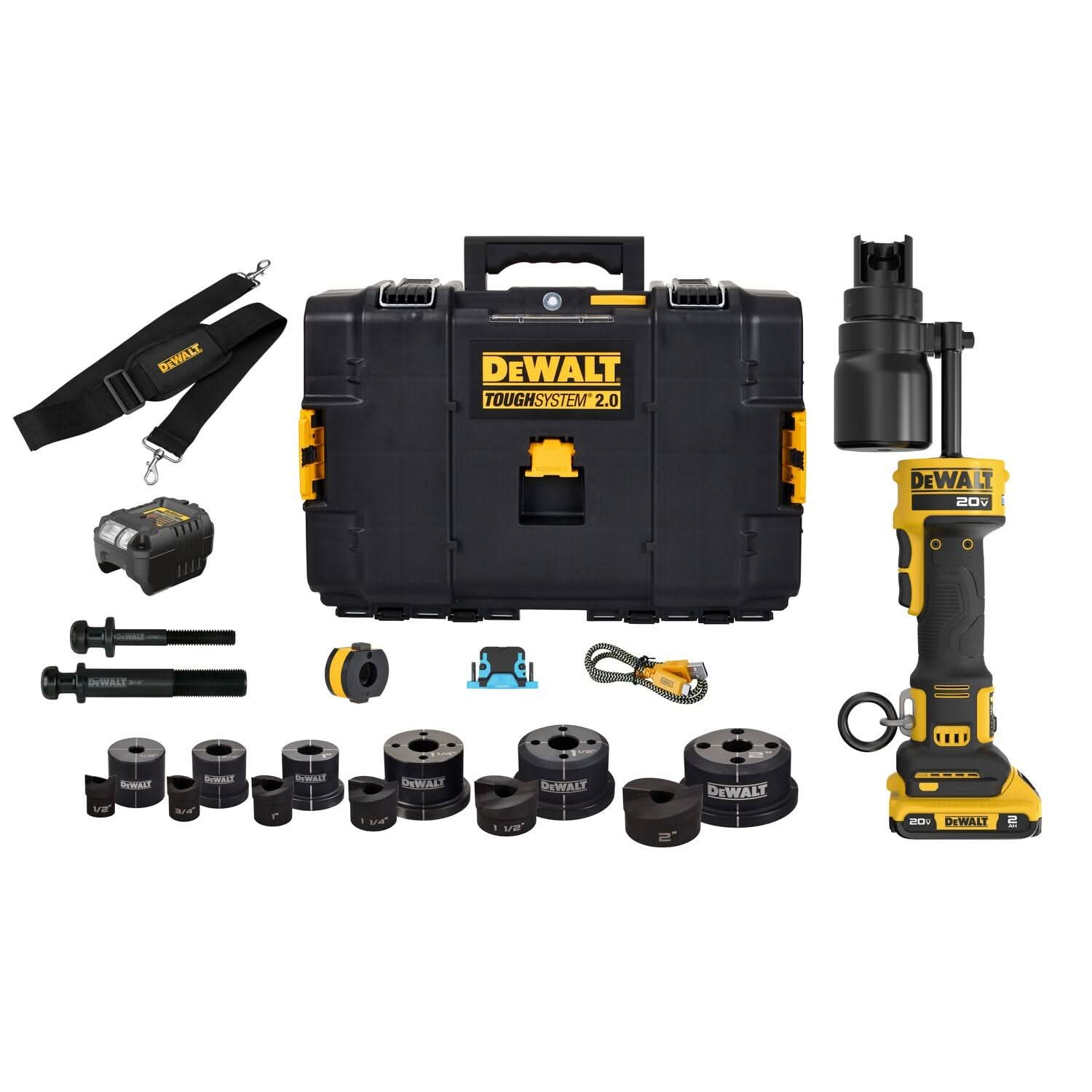 DeWalt DCE600D1K2 20V MAX* Hydraulic Knockout Tool 2.0Ah Kit w/ 1
