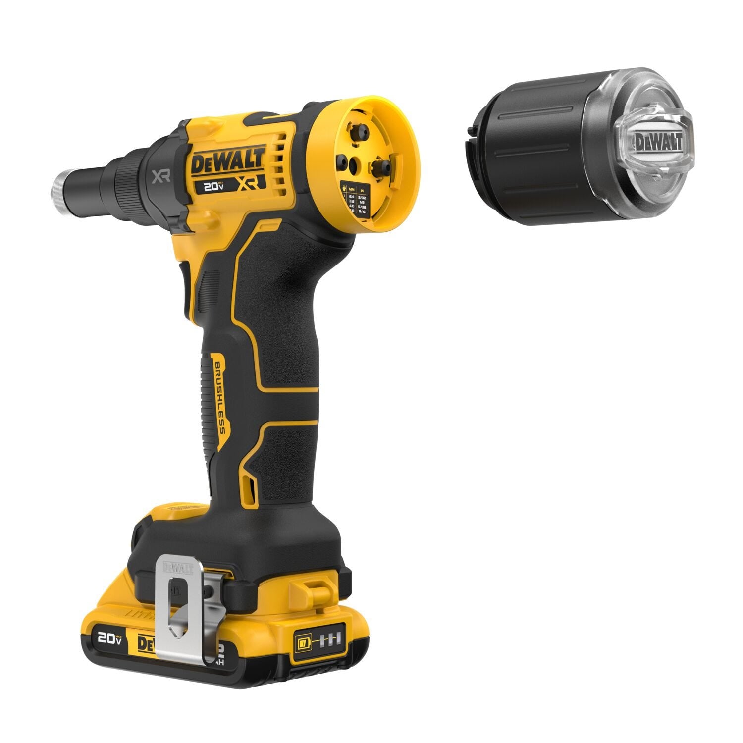 DeWalt DCF403D1 20V MAX XR Brushless 3/16 in. Rivet Tool 2.0Ah Kit
