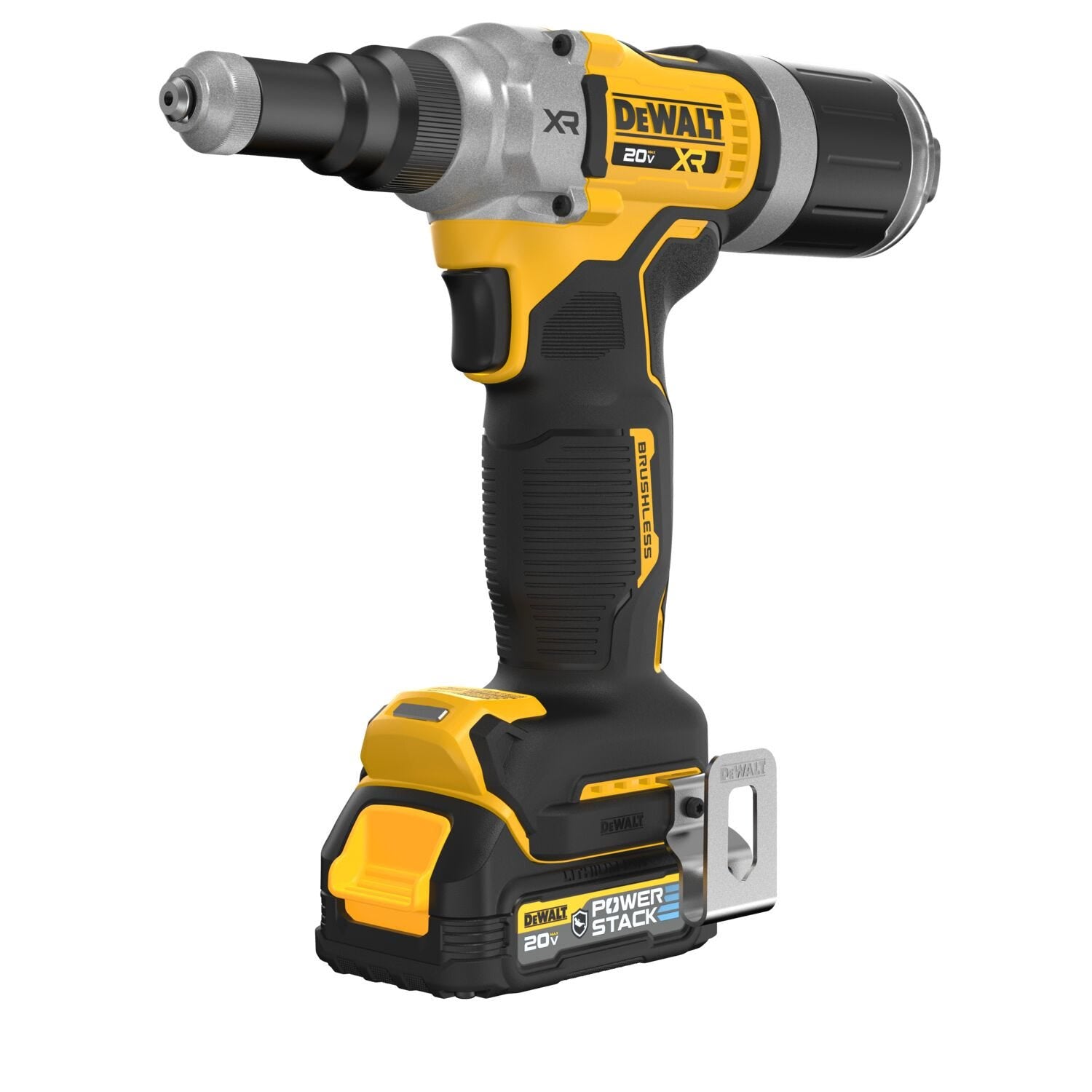 DeWalt DCF414GE2 20V MAX XR Brushless 1/4 in. Rivet Tool POWERSTACK 1.7Ah Kit