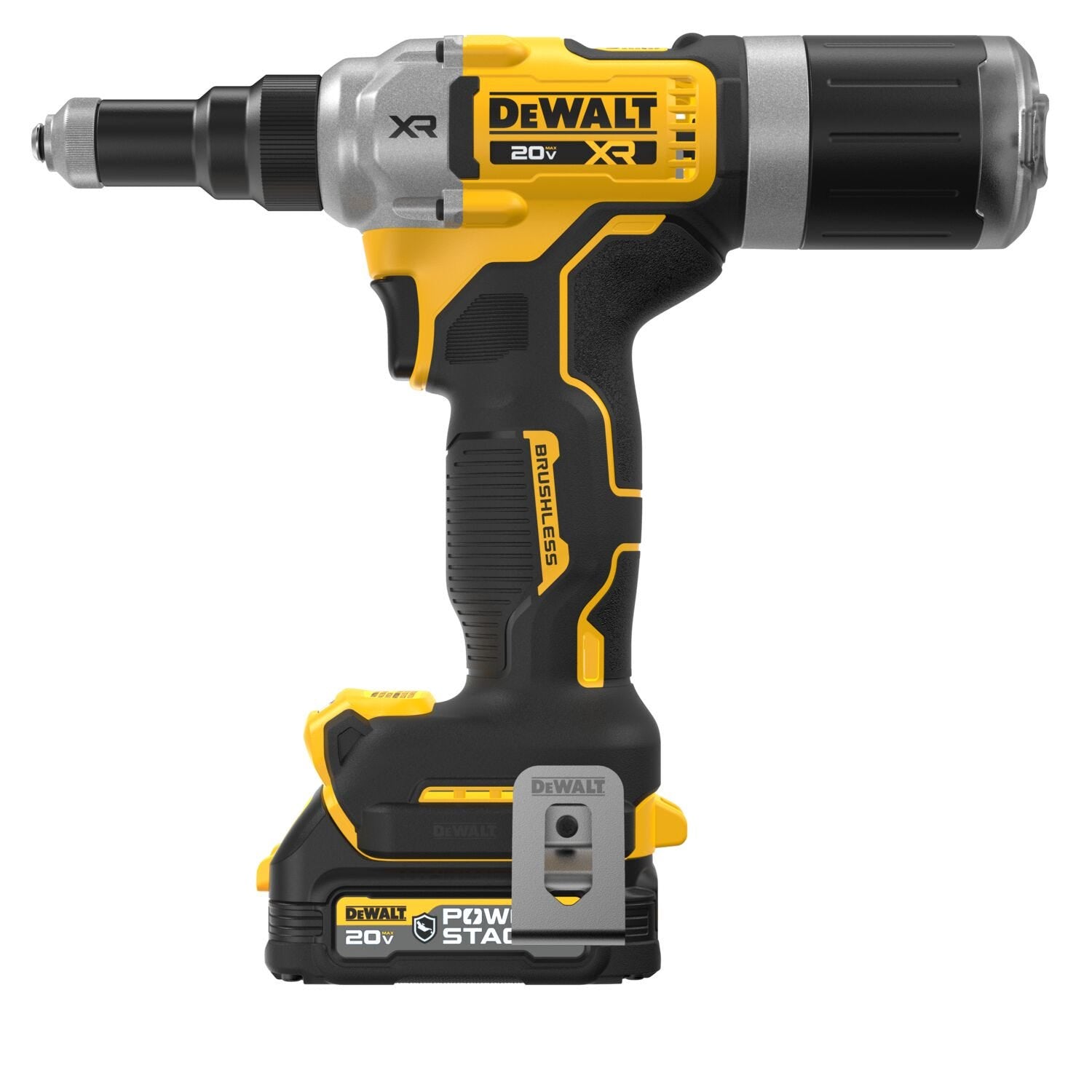 DeWalt DCF414GE2 20V MAX XR Brushless 1/4 in. Rivet Tool POWERSTACK 1.7Ah Kit