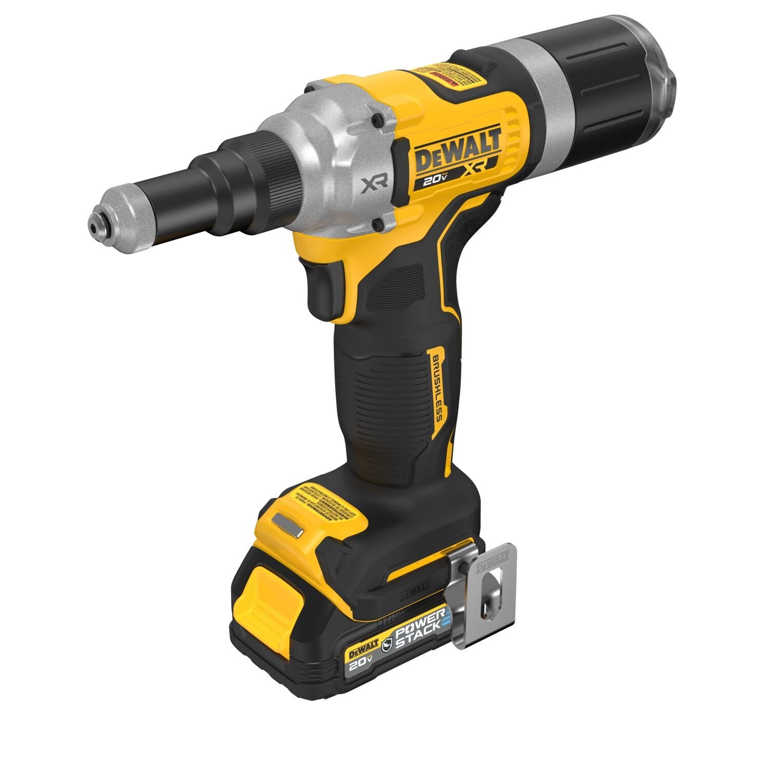 DeWalt DCF414GE2 20V MAX XR Brushless 1/4 in. Rivet Tool POWERSTACK 1.7Ah Kit