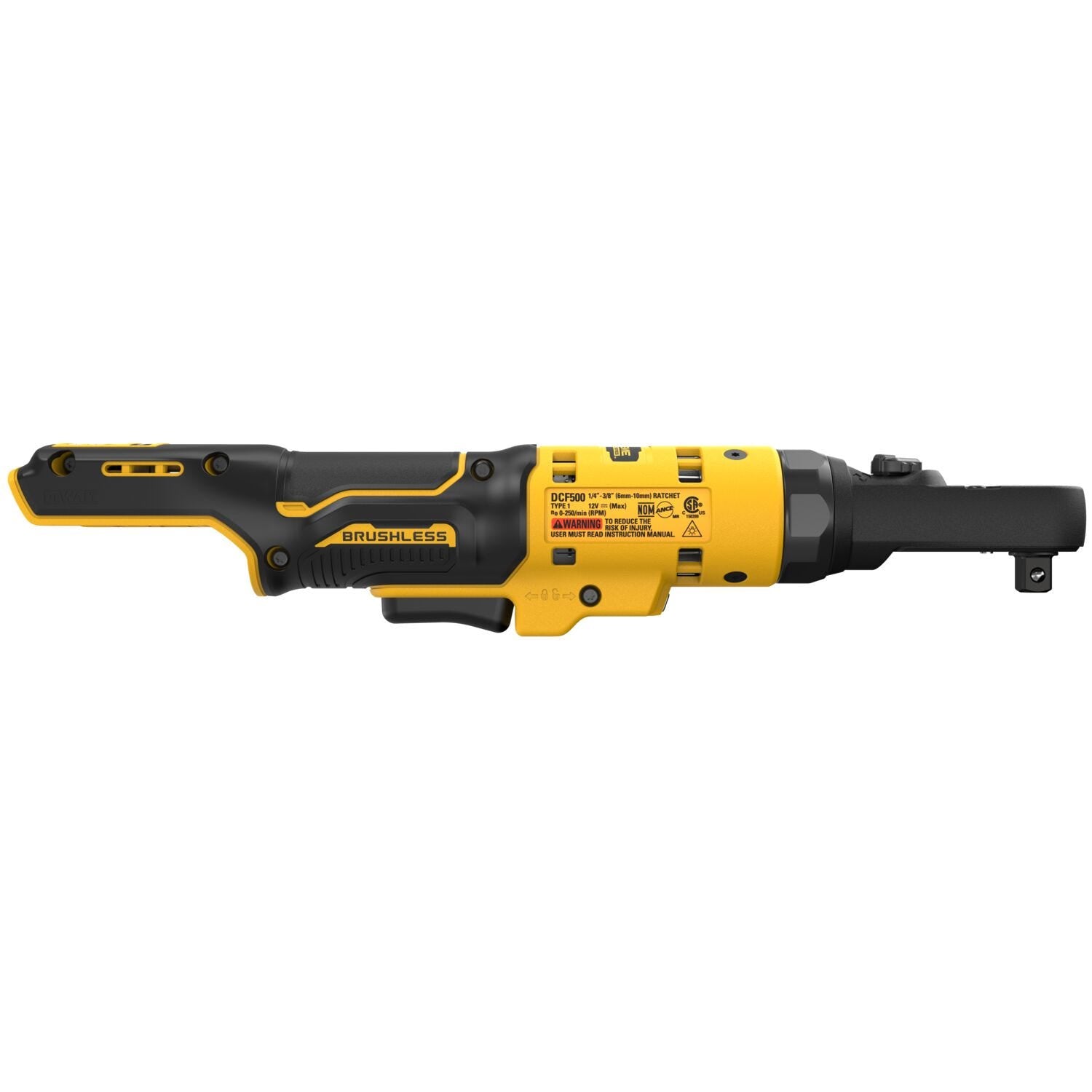DeWalt DCF500B XTREME 12V MAX Brushless 3/8 in. & 1/4 in. Sealed Head Ratchet, Tool Only