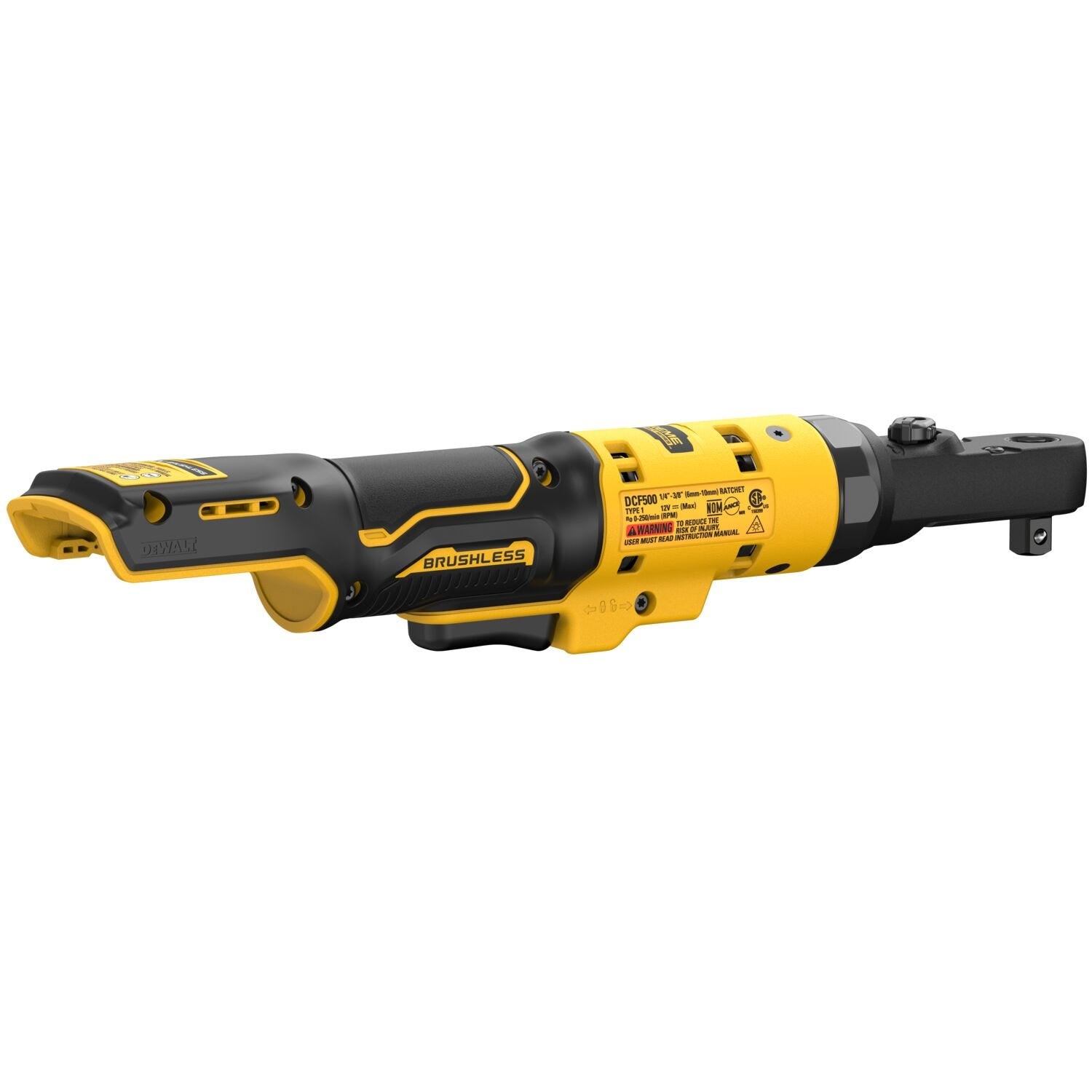 DeWalt DCF500B XTREME 12V MAX Brushless 3/8 in. & 1/4 in. Sealed Head Ratchet, Tool Only