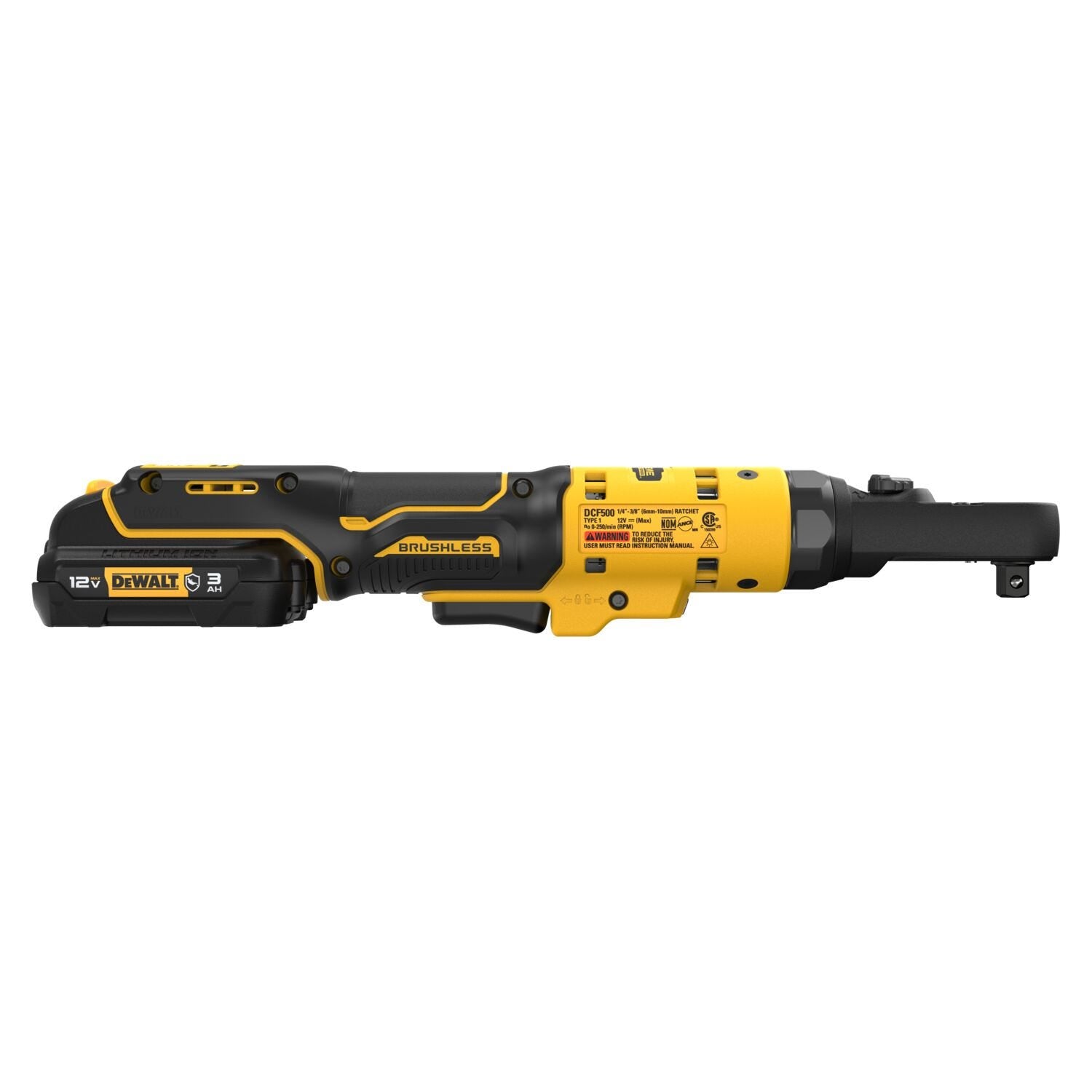 DeWalt DCF500GG1 XTREME 12V MAX Brushless 3/8 in. & 1/4 in. Sealed Head Ratchet 3.0Ah Kit