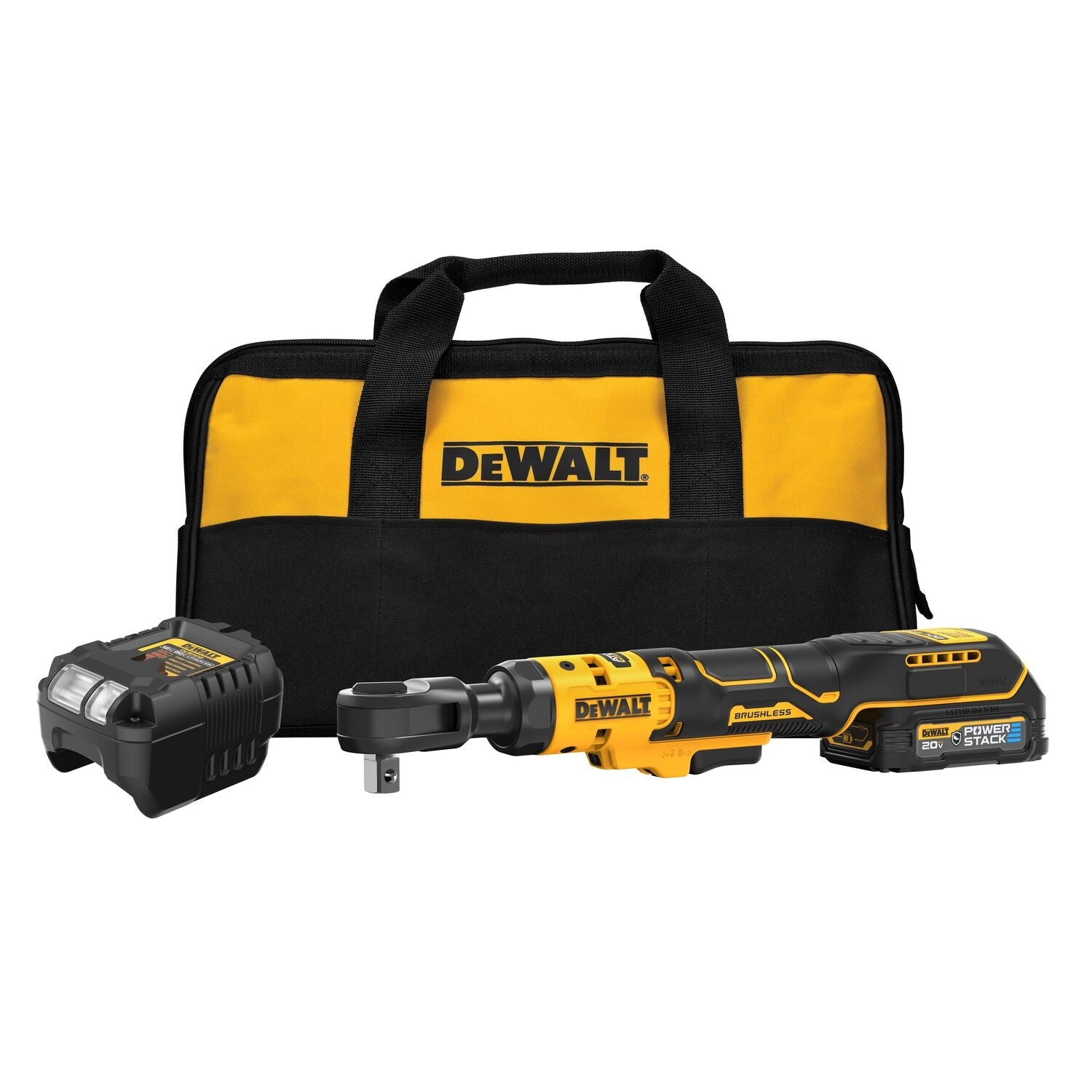 DeWalt DCF512GE1 ATOMIC 20V MAX Brushless 1/2 in. Ratchet POWERSTACK Oil-Resistant 1.7Ah Kit