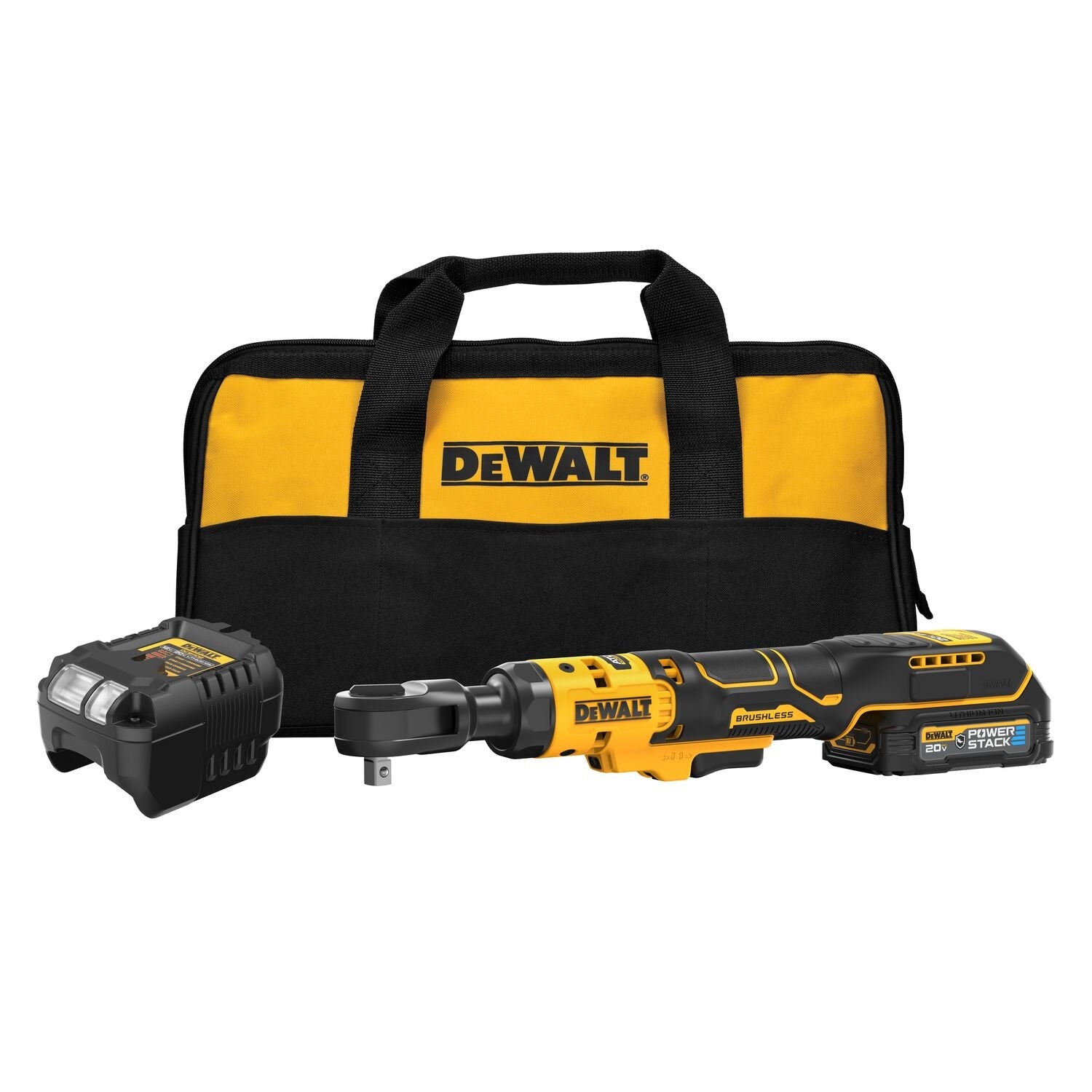 DeWalt DCF513GE1 ATOMIC 20V MAX Brushless 3/8 in. Ratchet POWERSTACK Oil-Resistant 1.7Ah Kit