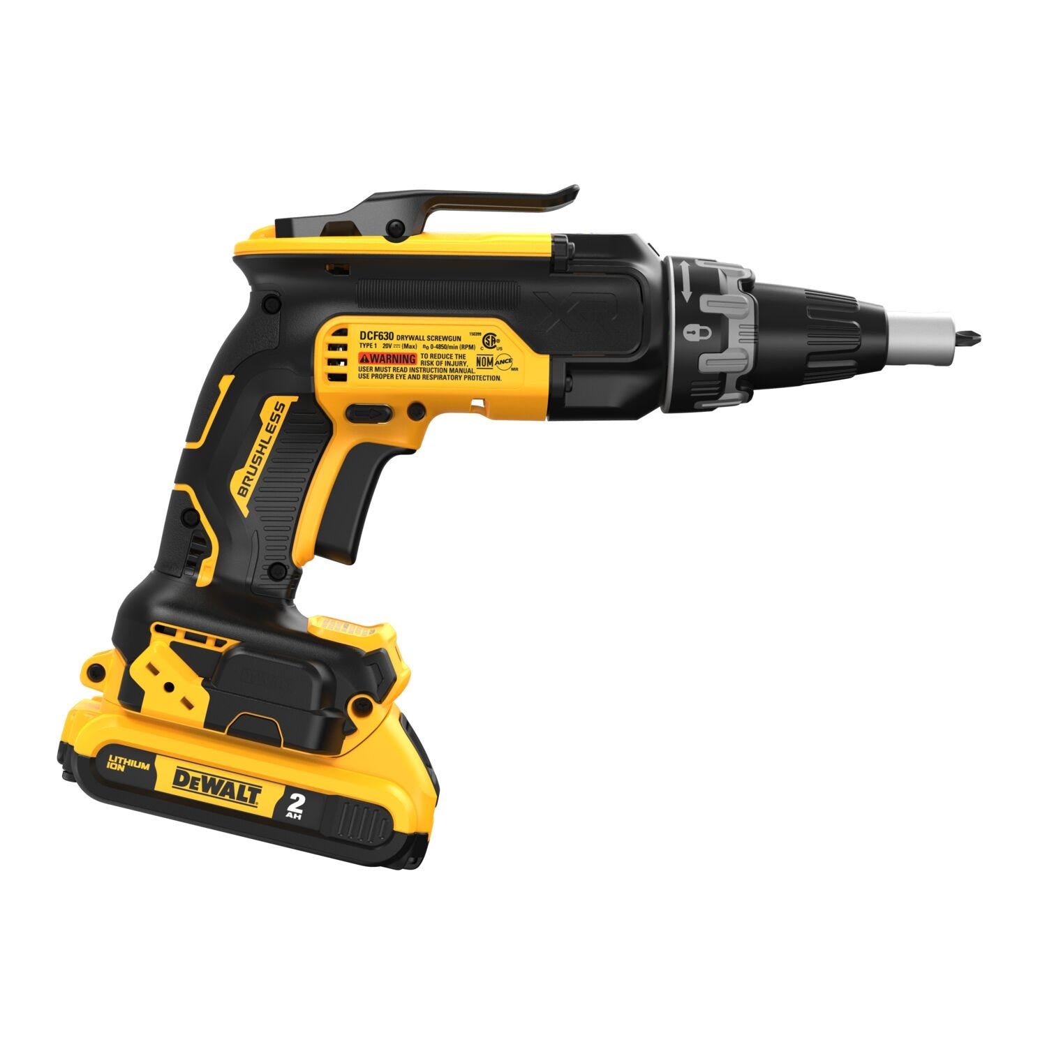 DeWalt DCF630D2 20V MAX XR Brushless Drywall Screwgun 2.0Ah Kit