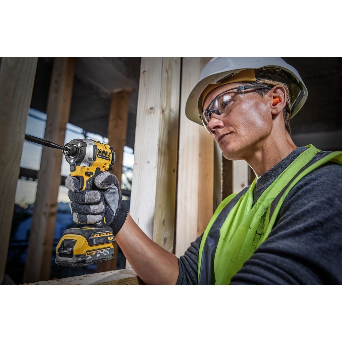 DeWalt DCF850E1 ATOMIC 20V MAX Brushless 3-Speed 1/4 in. Impact Driver 1.7Ah POWERSTACK Kit