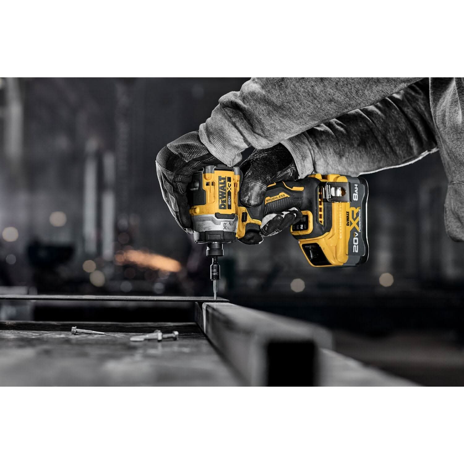 DeWalt 20V MAX XR Brushless 3-Speed High Torque 1/4 in. Impact Driver with 20V MAX XR POWERPACK 8.0Ah Battery