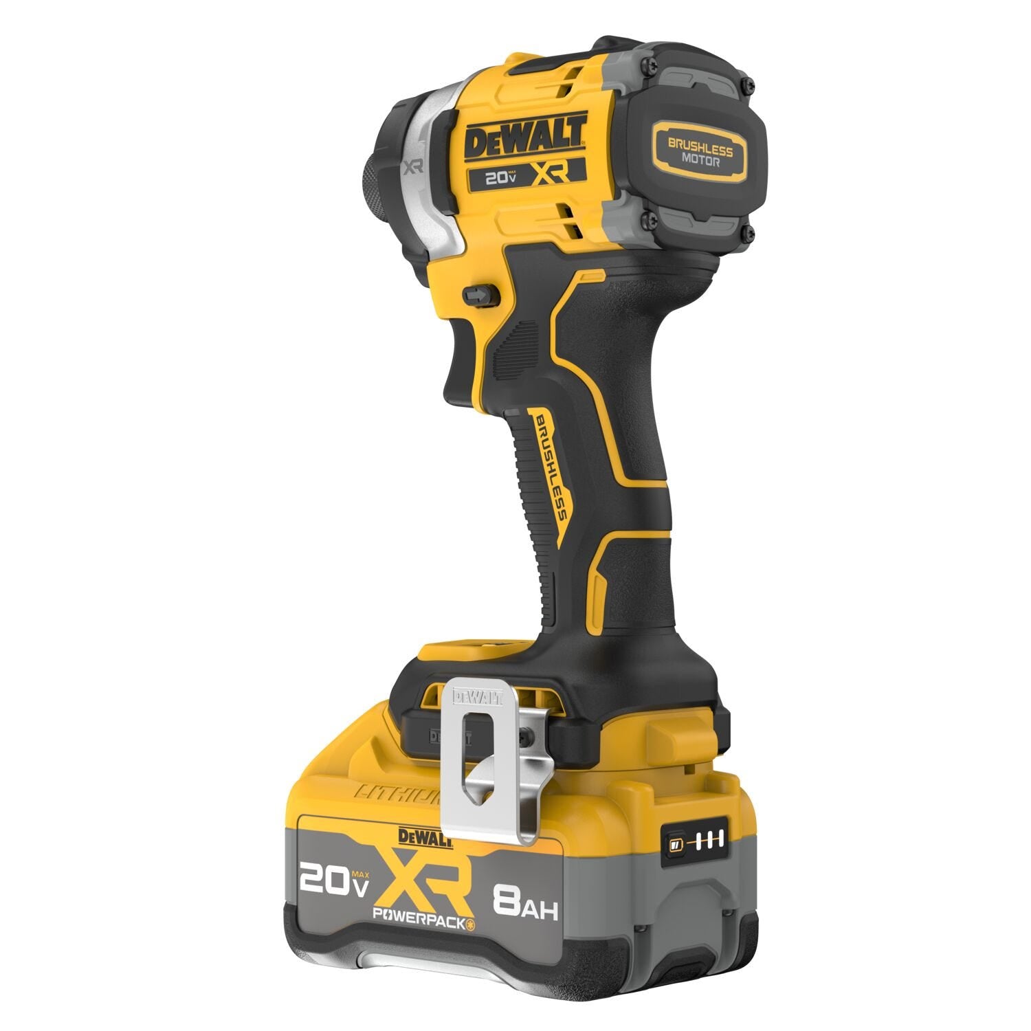 DeWalt DCF860WW1 20V MAX XR Brushless 3-Speed High Torque 1/4 in. Impact Driver POWERPACK 8.0Ah Kit