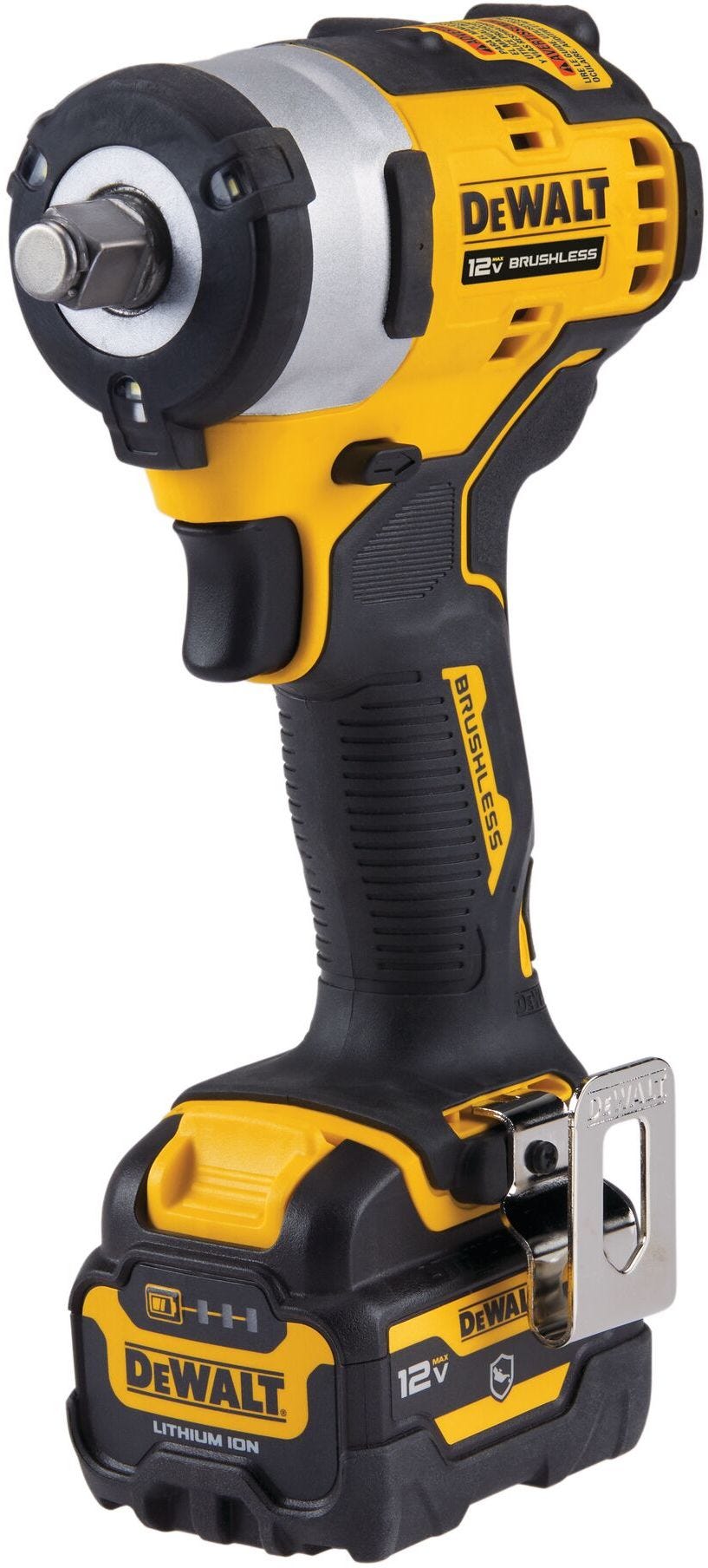 DEWALT DCF901GJ1G1 XTREME 12V MAX Brushless 1/2-in. Cordless Impact Wrench 5.0Ah Kit