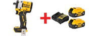 DeWalt ATOMIC 20V MAX* 1/2" Impact Wrench with Hog Ring Anvil with 20V MAX XR 5.0Ah Battery & Charger Starter Kit