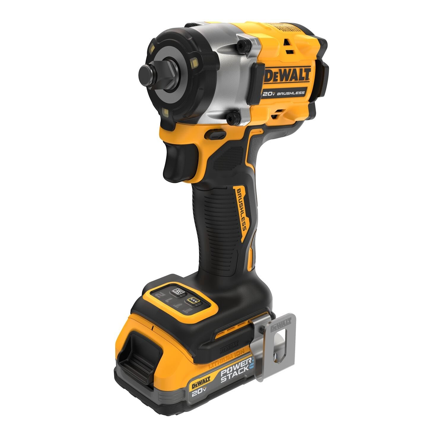 DeWalt DCF921E1 ATOMIC 20V MAX 1/2 in. Brushless Impact Wrench w/ Hog Ring POWERSTACK 1.7Ah Kit