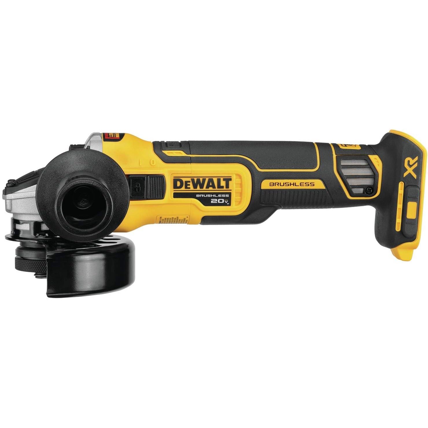 DeWalt DCG405B 20V MAX XR 4-1/2" Slide Switch Small Angle Grinder With Kickback Brake, Tool Only