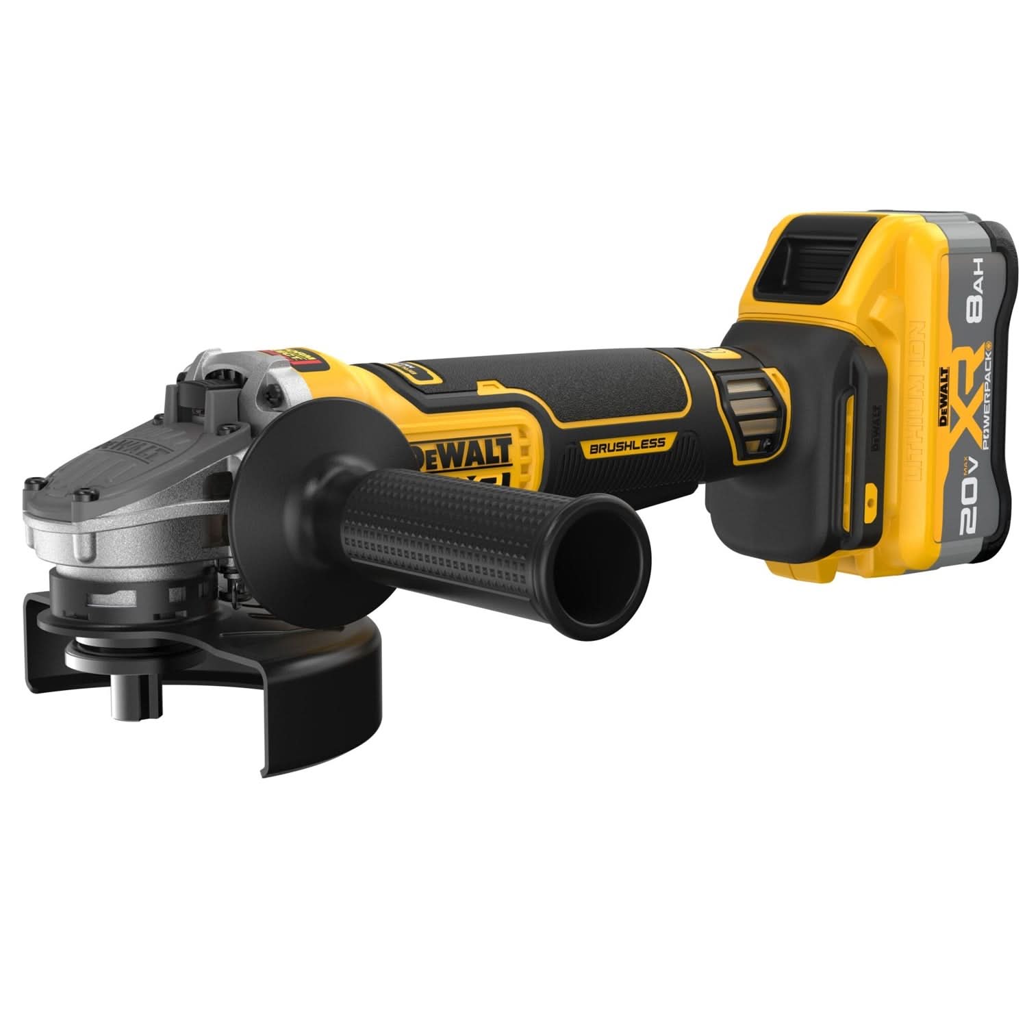 DeWalt DCG410WW1 20V MAX XR Brushless 4-1/2" / 5" Angle Grinder POWERPACK 8.0Ah Kit