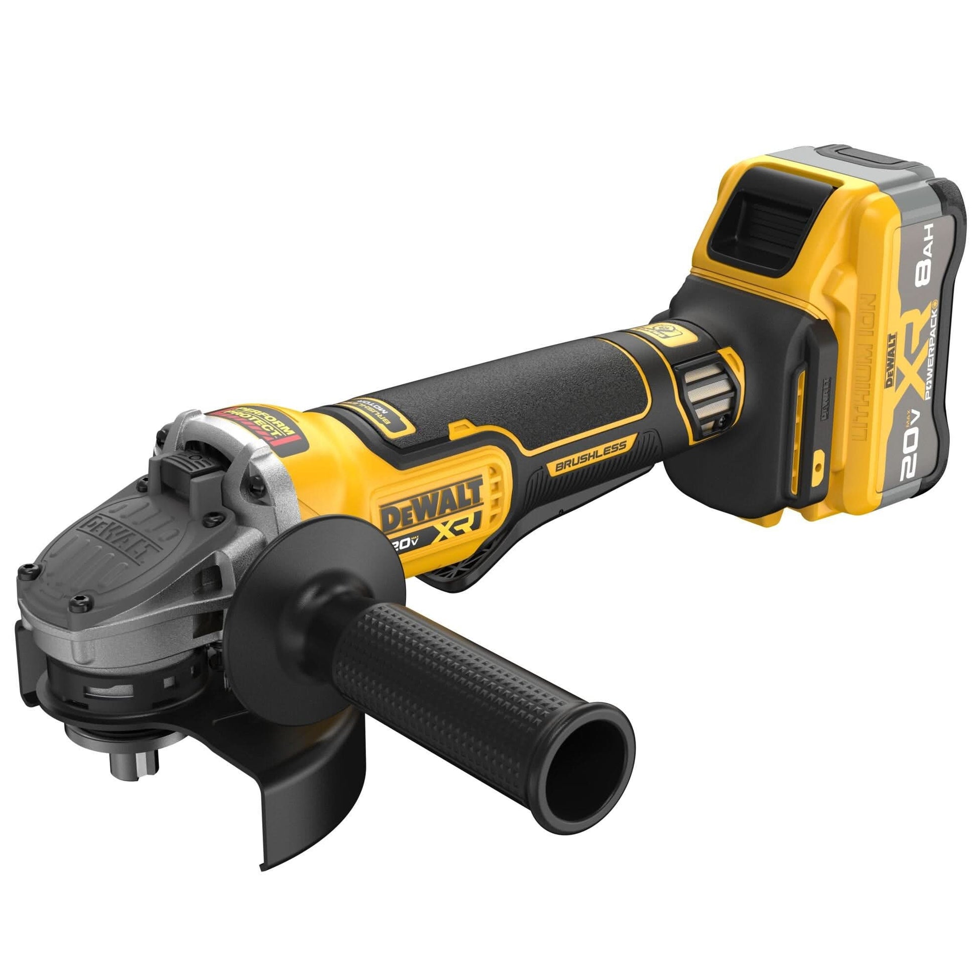 DeWalt DCG410WW1 20V MAX XR Brushless 4-1/2" / 5" Angle Grinder POWERPACK 8.0Ah Kit