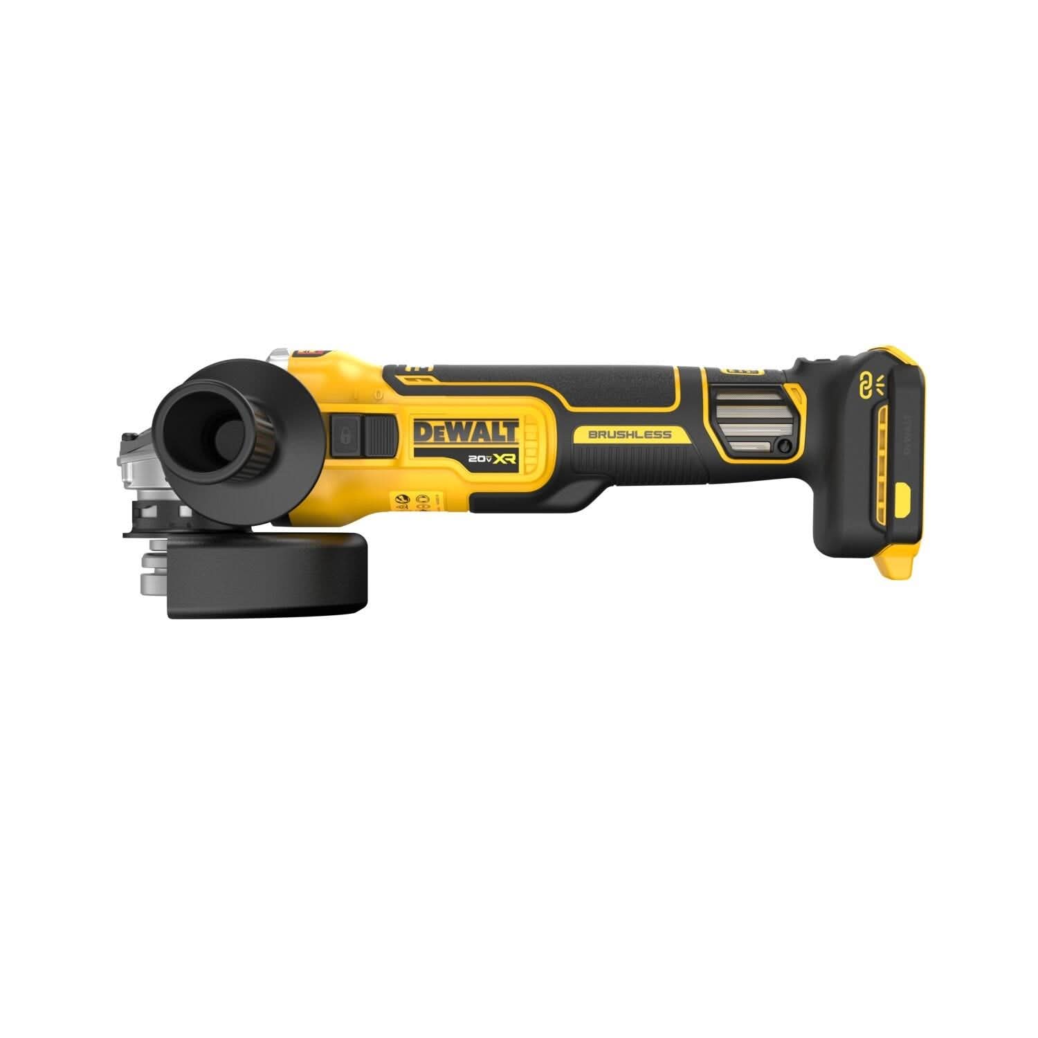 DeWalt DCG411VSB 20V MAX* XR Brushless 4-1/2 in. - 5 in. Variable Speed Slide Switch Grinder, Tool Only