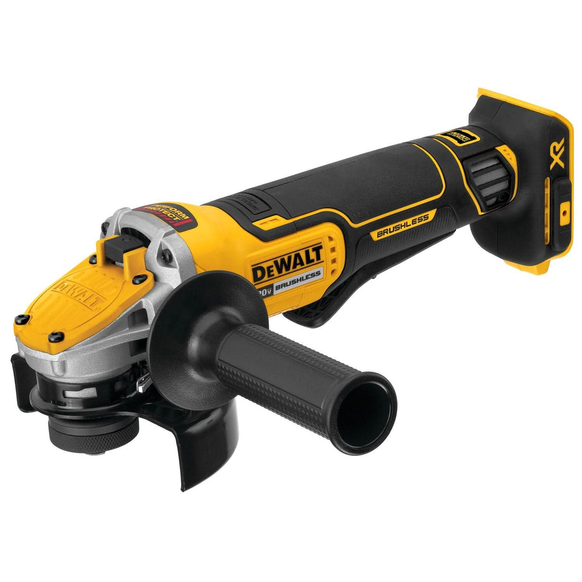DeWalt DCG415B 20V MAX XR 4-1/2 in. - 5 in. Brushless Small Angler Grinder w/ POWER DETECT Tool Technology, Tool Only
