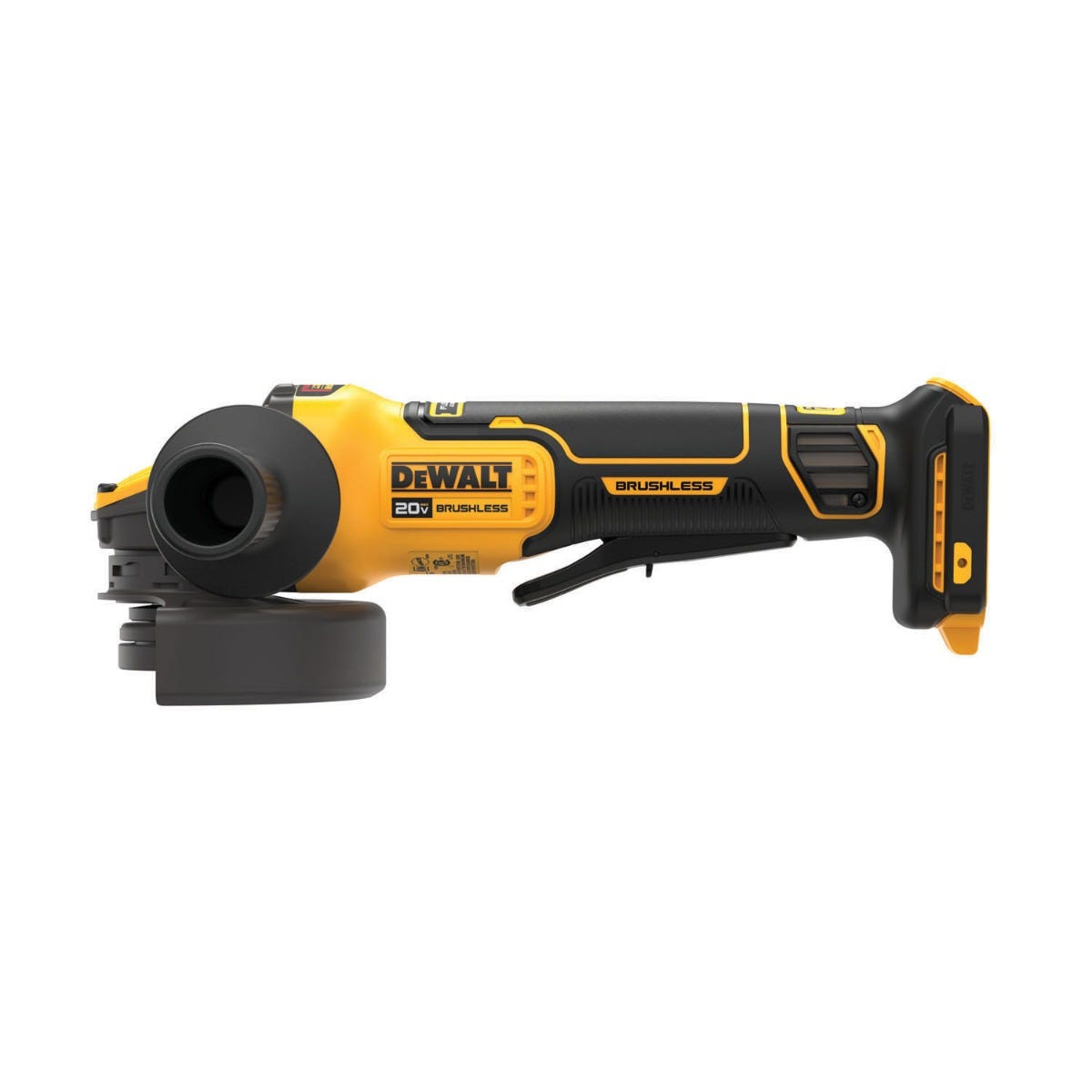 DEWALT DCG416B 20V MAX FlexVOLT Advantage XR Brushless Paddle Switch 5-Inch Small Angle Gringer, Tool Only