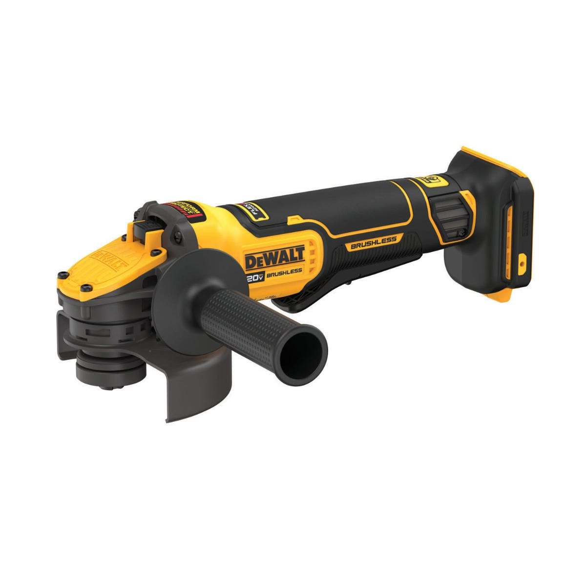 DEWALT DCG416B 20V MAX FlexVOLT Advantage XR Brushless Paddle Switch 5-Inch Small Angle Gringer, Tool Only