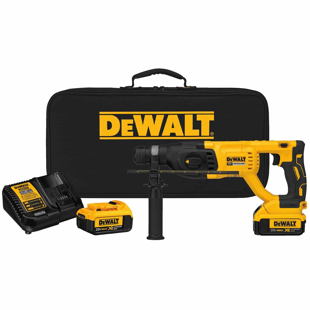 DeWalt DCH133M2 20V MAX XR Brushless 1" Rotary Hammer