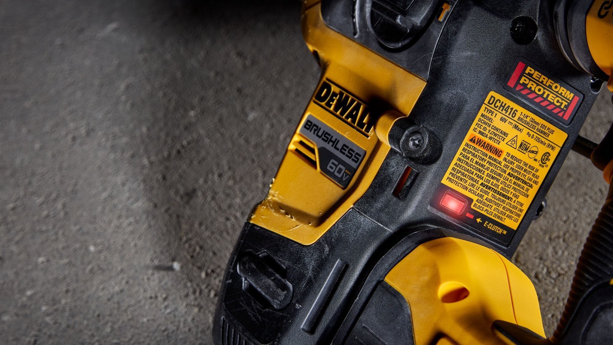 DEWALT DCH416B 60V MAX 1-1/4-in. Brushless Cordless SDS PLUS Rotary Hammer, Tool Only